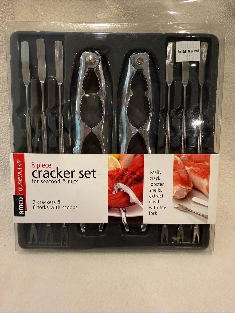 AMCO Houseworks Nut Seafood Cracker Set - 8-Piece